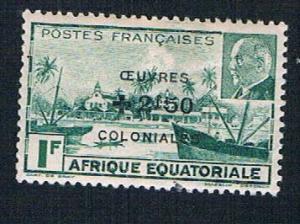 French Equatorial Africa B36 MLH Librevile View overprint  (BP848)