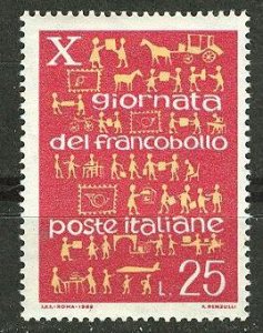 Italy # 998  Stamp Day - 1968    (1) Mint NH