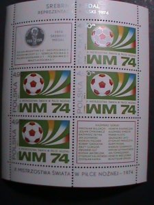 POLAND-1974-WORLD CUP SOCCER CHAMPIONSHIPS MNH S/S-VERY FINE-