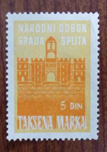 Croatia in Yugoslavia Local Revenue Stamp SPLIT! J11