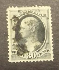 # 165 30c Alexander Hamiltion, gray black, USED (6938u)