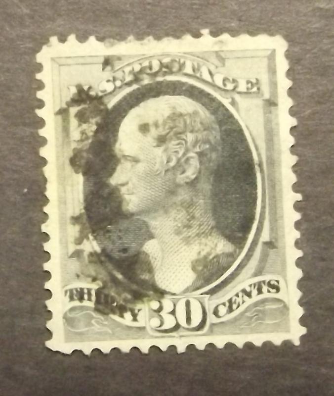 # 165 30c Alexander Hamiltion, gray black, USED (6938u)