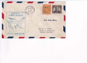 1929 Canal Zone - U.S.A. Air Mail First Flight to Miami, FL (F33525)