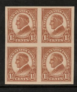 USA #576 Extra Fine Never Hinged Block