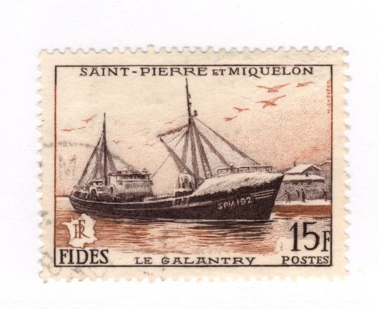 Saint Pierre and Miquelon #350 Used - Stamp - CAT VALUE $3.50