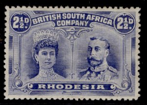 RHODESIA GV SG184, 2½d ultramarine, M MINT. Cat £45.