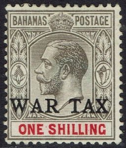 BAHAMAS 1918 KGV WAR TAX 1/-