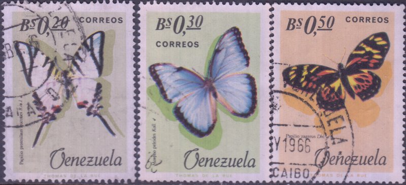 Venezuela #889-891,C915-C917    Used