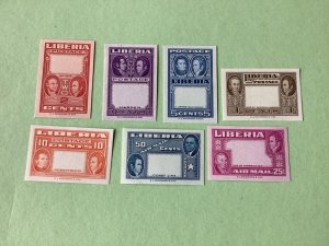 Liberia 1952 Jehudi Ashmun Error mint never hinged imperf  stamps Ref A4493