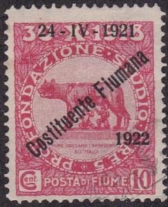 Fiume  # 162, used, 1/3 Cat.