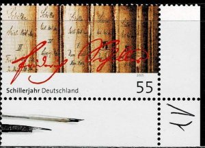 Germany 2005,Sc.#2339 MNH Death Bicentenary of Friedrich Schiller