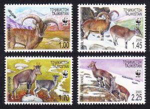 Tajikistan WWF Bharal 4v SG#282-285 SC#266 a-d MI#392-395