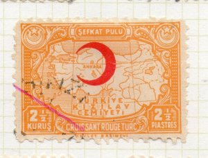 Turkey Crescent Issue Optd 1934 Issue Fine Used 2.5K. NW-270701