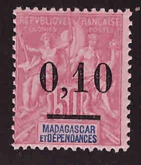 Madagascar Malagasy Scott 53 MNH** narrow 0 opt