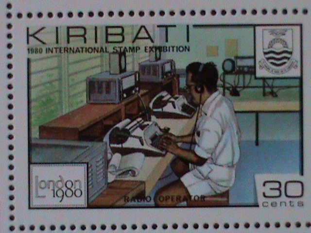 ​KIRIBATI-1980-SC#355a- LONDON'80 INTL. STAMPS SHOW--MNH S/S VF-LAST ONE