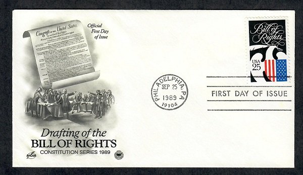 2421 Bill of Rights Unaddressed ArtCraft FDC