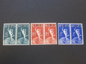 South West Africa 1949 Sc 160-62 set MH