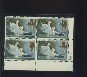 Scott #RW37 Federal Duck Mint Plate Blockof 4 Stamps NH (Stock #RW37-pb8)