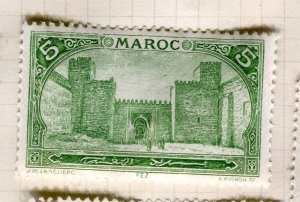 FRENCH MOROCCO; 1917 early pictorial issue Mint hinged 5c. value