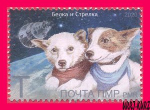 TRANSNISTRIA 2020 Space Soviet Russia Dogs Cosmonauts Astronauts Flight 1v MNH