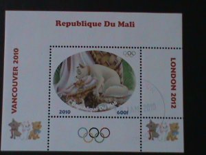 ​DJIBOUTI- DISNEY CARTOON-VANCOUVER'2010 OLYMPIC GAMES-S/S FANCY CANCEL VF