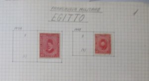 Egypt Military Stamps 1936-1939 Used LR105P79-