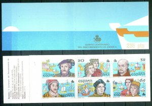1987 Spain 2799-2804/MH5 500th Anniversary of the Discovery of America 6,00 €