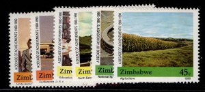 ZIMBABWE QEII SG786-791, 1990 10th anniv of idependence set, NH MINT.
