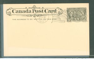 Canada  Proof impression, Imperial experim. (flag) machine postmark on Jubilee postal card, use of postmark 1897; 21 June 10 Jul