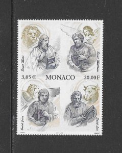 MONACO #2160 MATTHEW, MARK, LUKE & JOHN MNH