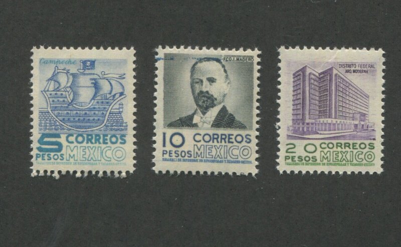 MEXICO Postage Stamps #865-867 Mint Never Hinged VF