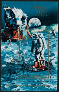 Hungary #C327 Canceled S/Sheet - Apollo 17 Moon Walk - Space