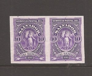 El Salvador plate proof pair 10c purple (14ayx) 