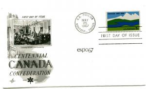 1324 Canada Confederation, ArtCraft,  FDC