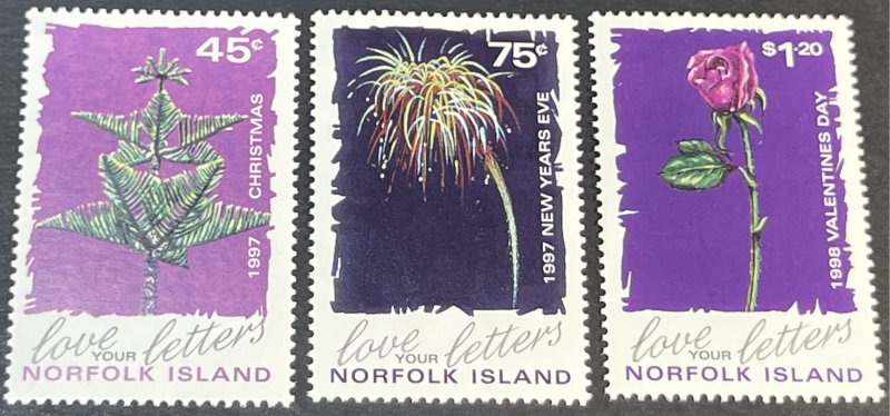 NORFOLK ISLAND # 633-635-MINT NEVER/HINGED--COMPLETE SET--1997