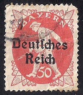 Bavaria #262 50pf Electricity, Stamp used F-VF