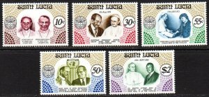 St. Lucia Sc #460-464 Mint Hinged