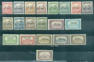 Fiume  #1a-20a  AS IS  Mint & Used  #5 Corner Cut; #7a, 9...