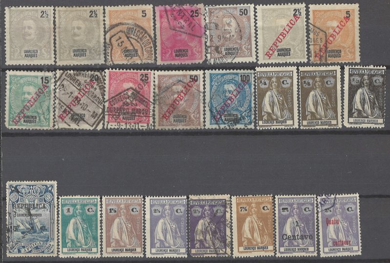 COLLECTION LOT # 1968 LOURENCO MARQUES 23 STAMPS 1898+ CLEARANCE