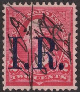 R155 2¢ Internal Revenue Stamp (1898) Used