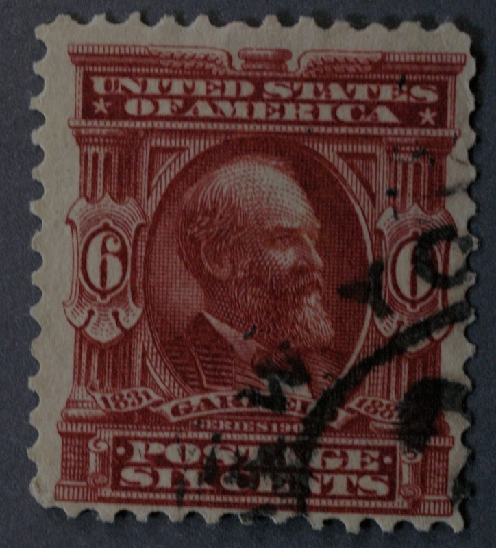 United States #305 6 Cent Garfield Used. New York Cancel?