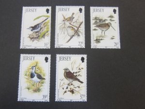 Jersey 1992 Sc 582-86 bird set MNH