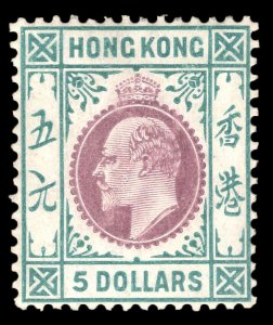 MOMEN: HONG KONG SG #89 1905 MINT OG H £550 LOT #64925