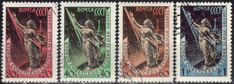 Russia 1957-58: Sc. # 2032-2035: O/Used CTO Cpl. Set