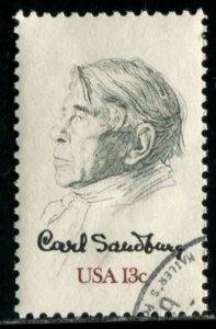 1731 US 13c Carl Sandburg, used