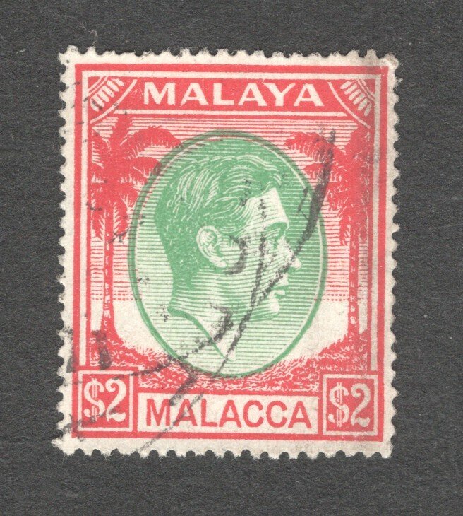 Malaya - Malacca, Scott #16  VF, Used,  CV $27.50 .... 3660015