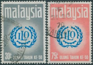 Malaysia 1970 SG72-73 ILO set FU