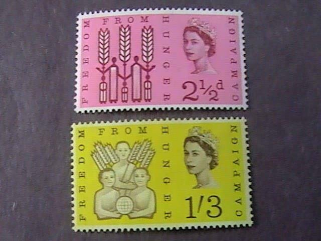 GREAT BRITAIN # 390p-391p--MINT NEVER/HINGED--COMPLETE SET--PHOSPHORUS--1963