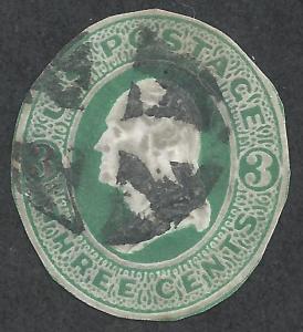 US #U163 3c Washington