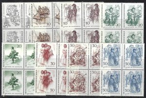 Germany Berlin 9N267-274 MNH BLOCKS OF 4 [D3]